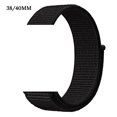 thumbnail image 1 of Pulsera de correa de reloj de nailon Reloj inteligente ajustable Correa de bucle deportivo Reemplazo de pulsera para reloj IOS, Negro, 38 / 40MM Advancent EL001450-01B, 1 of 2