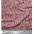 thumbnail image 1 of Soimoi Rayon Fabric Leaves & Strawberry Fruits Print Fabric by The Yard 42 Inch Wide, 1 of 3