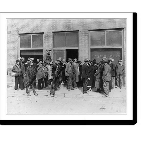 Historic Print, [Group of people oustide Sandy Valley Wholesale Grocery, Paintsville, Ky., where Red Cross food orders were filled at wholesale prices, during drought of 1930-31.], 16" x 20"