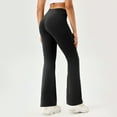 thumbnail image 4 of ZZwxWA Womens Wide Leg Yoga Pants Bootcut Workout Flare Leggings Trendy High Waisted Fold Over 2025 Sports Outfits, 4 of 6