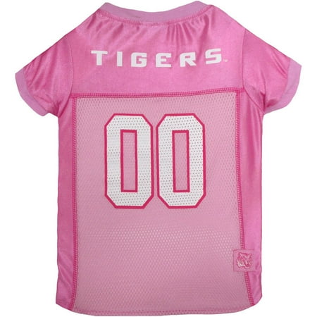 Pets First College LSU Tigers Pet Pink Jersey, 4 Sizes