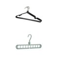 thumbnail image 1 of 11x Perchas de material acero inoxidable Perchero de ropa resistente a flexible y flexible, 1 of 9