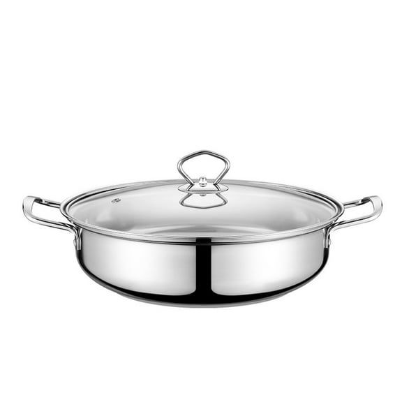 Cooker Soup Pot Stainless Steel Stockpot with Lid, Stockpot with Glass Lid,  for Home Cooking Multi Functional Stew Pot