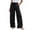 Black, variant on Tqcoqu High Waist Linen Pants for Women Wide Leg Palazzo Pants with Pockets Casual Drawstring Elastic Waist Trousers,Navy,Women's S-XXXL