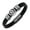 Black, variant on 555Jewelry Stainless Steel & Braided Leather Star of David Bracelet for Men and Boys, Black 9 inch