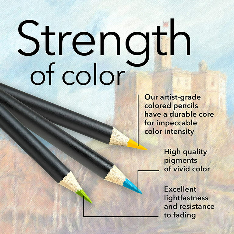 Castle Arts Themed 24 Colored Pencil Set in Tin Box, perfect 'Botticelli'  inspired colors. Featuring quality, smooth colored cores, superior blending