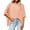 Orange Color, variant on Women Summer Oversized T Shirt Batwing Sleeve Short Sleeve Asymmetric Hem Top Loose Waist T Shirt