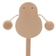 thumbnail image 3 of Sonajero De Madera Montessori De Agarre Educativo Juguete De Desarrollo Chick Handbell, 3 of 9