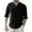 Black, variant on VJATTWR Mens Shirts Long Sleeve Casual Tops Lightweight Pullover Shirt Button T-Shirt with Pocket M
