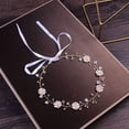 thumbnail image 1 of Diadema de cristal nupcial Daisy flor diadema nupcial cristal perla boda diadema, margarita flor nupcial Rhinestone cristal perla boda banda de pelo, 1 of 7