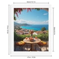 thumbnail image 2 of Paint By Numbers Kit for Adults Beginner - DIY Mediterranean Terrace Ocean View Canvas Painting Kits for Adults, Frameless Paint By Number for Adults for Home Wall Decor 16x20 Inch, 2 of 7