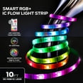 thumbnail image 3 of Monster Smart 10ft LED Strip Lights, Multicolor LED Lights for Bedroom, Sound Reactive, App Control, 3 of 14