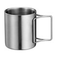 thumbnail image 1 of Yuarrent Vaso de agua portátil y plegable de acero inoxidable para acampar, duradero y resistente, ideal para acampar al aire libre, picnics y Kits de desorden para acampar 304--S (200 ml), 1 of 6