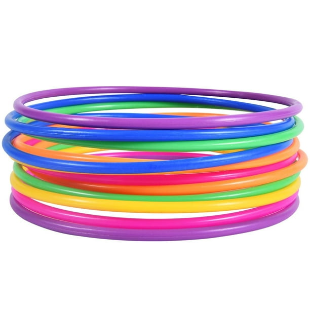 Ring Toss Game OBTANIM 12 unidades de anillos de plástico de 12 cm