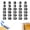 Black, variant on Numbered Pencil Toppers, Reusable Classroom Pencil Labels for Teachers, Pencil Tracking Markers for Supply Stations and School Organization