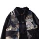 thumbnail image 1 of Chaqueta 2 en 1 Patrones de oso Cuello vuelto Cremallera Cierre de hebilla Abrigo informal para mujeres Hombres Negro L, 1 of 8