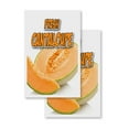 thumbnail image 4 of A-frame Sidewalk Coroplast Fresh Cantaloupe 24" x 36" Double Sided A-Frame Sidewalk Sign, Includes 2 Installed Vinyl Decals | Foldable Portable White Signicade Sandwich Board Signs, 4 of 5