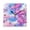 Black, variant on Colorful Cotton Candy Wall Clock Square Clock Decoration Creative Clock Dual Use Black Pointer 7.78in