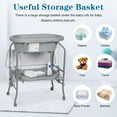 Kinbor Baby Diaper Changing Table 2 in 1 Portable Folding Changing