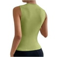 thumbnail image 5 of Plebaso Women's Tank Tops High Neck Ruched Sleeveless Shirts Slim Casual Basic Tees Tops for Going Out, 5 of 5