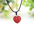thumbnail image 4 of FNGZ Hangs Clearance Heart Pendant Crystal Stone Peach Heart Pendant Women's Necklace Natural Rough Stone Love Pendant, 4 of 4