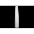 thumbnail image 1 of Urban Trends Collection 52011 Stoneware Tall Round Vase with Ribbed Cracked Design Body, Rough Speckled Banded Bottom, Gloss Finish, Ivory - Large, 1 of 1