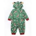 thumbnail image 3 of Viworld Family Matching Christmas Pajamas Set Sleepwear Jumpsuit Hoodie with Hood for Family, 3 of 5