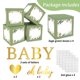 thumbnail image 2 of Cajas con globos RUBFAC para decoración de baby shower, color verde salvia, 4 unidades, 2 of 8