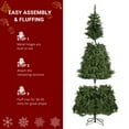 thumbnail image 2 of Glaxias 7.5ft Automatic Tree Structure PVC Material 600 Lights Warm Color 8 Modes 1200 Branches Christmas Tree Green, 2 of 7