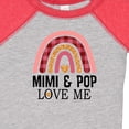 thumbnail image 4 of Inktastic Mimi and Pop Love Me Girls Granddaughter Rainbow Girls Baby Bodysuit, 4 of 5