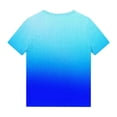 thumbnail image 4 of Zpanxa T Shirts for Girls Solid Color Round Neck Loose Fit Print Pattern Top Polyester Spandex 3-4 Years, 4 of 5