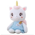 thumbnail image 5 of Set de regalo de peluche HUOGUO, unicornio, 35 cm, supersuave para bebés, 5 of 5