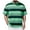 Green, variant on Mens Undershirts Striped Casual Trend Loose Comfortable Sports Trade Round Neck Short Sleeved Green Breathable Workout Shirts For Men Xl