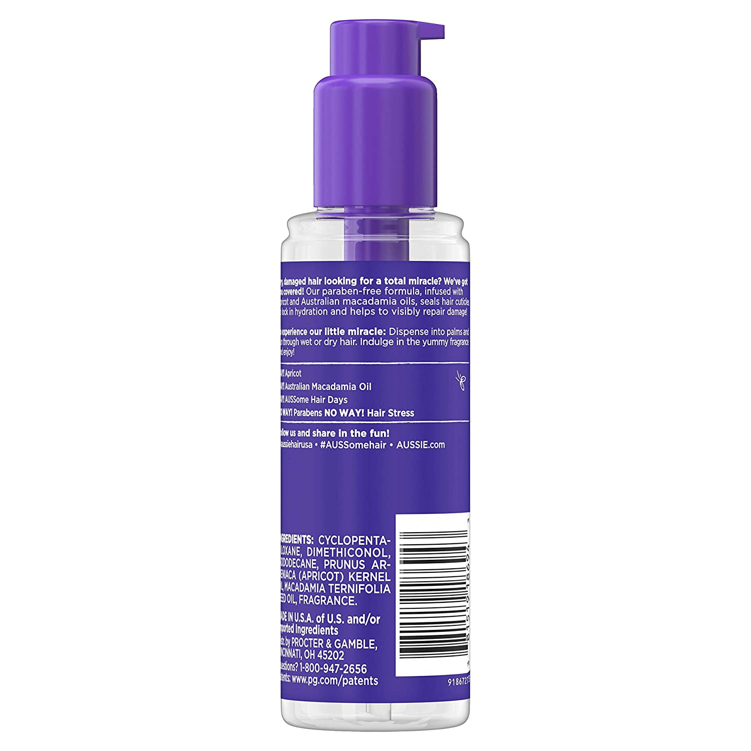 Aussie Total Miracle Restoring Oil with Apricot, 3.2 oz - Walmart.com