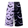 thumbnail image 4 of JoveMarine Men's Bermuda Cargo Shorts Halloween - Loose Work Shorts with Print & Pockets, Knee-Length Casual for Summer Fun,Black L, 4 of 6