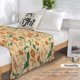 thumbnail image 5 of Mantas de franela botánicas vintage, manta de cama con diseño floral retro estilo William Morris para sofá cama de 60 x 80 pulgadas, 5 of 8