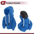thumbnail image 4 of Unique Bargains 1 Pc Gear Shift Knob Cover Stick Shifting Handle Protector Hoodie Style Blue Fabric, 4 of 7