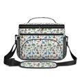 thumbnail image 2 of Dinosaur and Volcano White Pattern Insulated Lunch Box for Women Men, Medium Leakproof Cooler Bag with Adjustable Strap, 10"x6.7"x8", 2 of 6