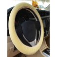 thumbnail image 4 of MOQIN Fuzzy Steering Wheel Cover for Car,Elastic Long Microfiber Plush Steering Wheel Cover for Winter Warm,Accessories for Vehicle, Sedan, Universal, Anti Slip, Standard Size 14.2-15"(36-38cm), 4 of 9