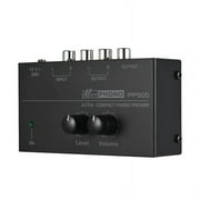 Ultra- Phono Preamp PP500 with Treble Balance Volume Adjustment -Amp Turntable Preamplificador US Plug