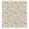 thumbnail image 3 of Ambesonne Floral Shower Curtain, Rowan Berry Poppy Spring, 69"Wx75"L, Multicolor, 3 of 3