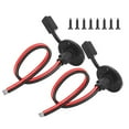 thumbnail image 2 of 2Pc 33cm 12Awg Sae Connector Quickdisconnect Wire Harness Panel Mount Powercable, 2 of 7