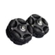 thumbnail image 4 of Ruedas fáciles de 58mm para bicicleta plegable, suministros de ruedas omnidireccionales, ruedas traseras de rodillos para bicicleta eléctrica plegable Negro, 4 of 8