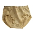 thumbnail image 1 of Braguitas de encaje de algodón para mujer talla grande - Braguitas de corte alto - Transpirables, no se suben - Cintura de spandex, 1 of 3