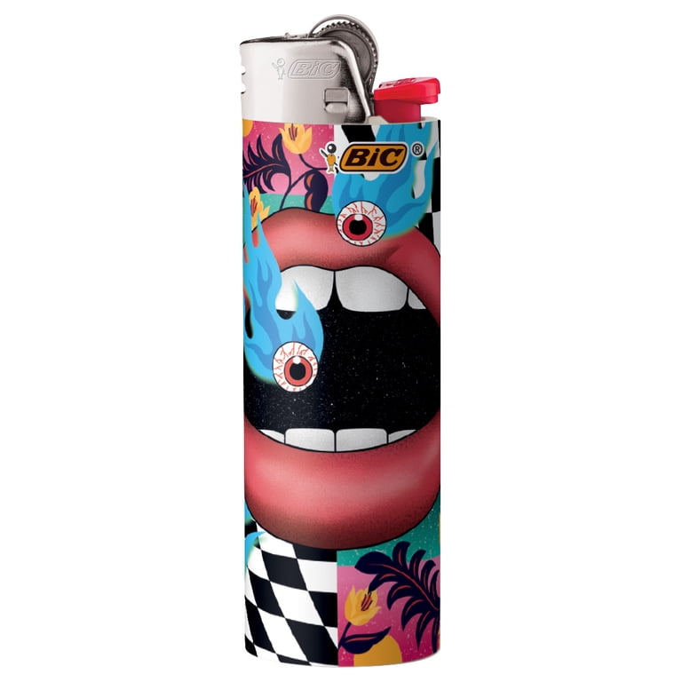 BIC Maxi Pocket Lighter, Special Edition Counterculture Series, 8 Count Pack Of Lighters Australia