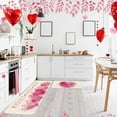 thumbnail image 6 of doreo 2 Pcs Valentine Day Kitchen Mats Love Heart Kitchen Rug Valentine''s Day Doormat Non-Slip Absorbent Floor Mat Seasonal Kitchen Decorative Mat 17x29 and 17x47 Inch(Cute Pattern), 6 of 6