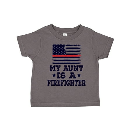 

Inktastic Firefighter Flag Aunt Gift Toddler Boy or Toddler Girl T-Shirt