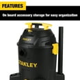 STANLEY 10 Gallon, 6.0 Peak Horsepower Wet/Dry Poly Vacuum