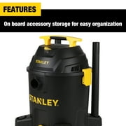 Stanley 10 Gallon 6HP Portable Poly Wet/Dry Vacuum SL18701P-10A