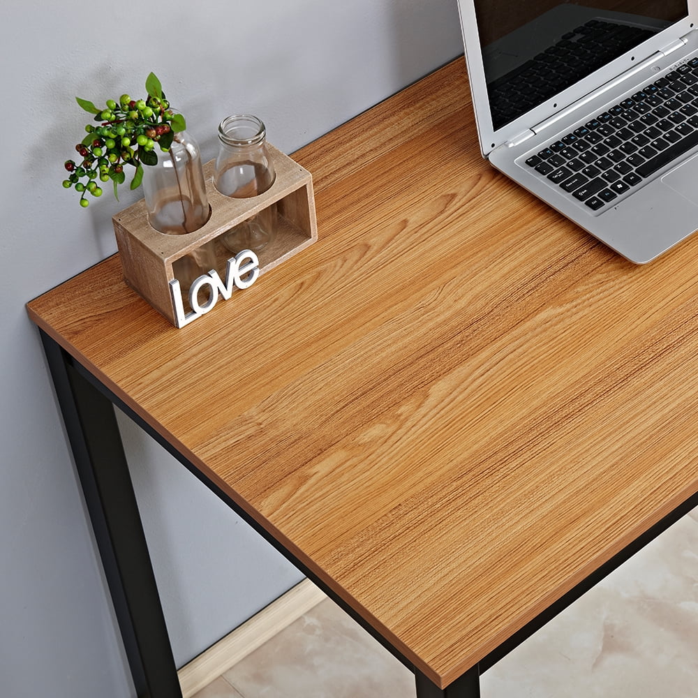 Soges 31.5" Desk Small Desk Computer Desk Home Office Table Laptop Desk Writing Desk Study Table Teak Finish